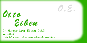 otto eiben business card