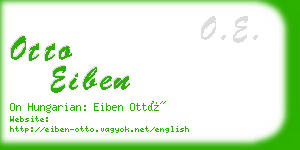 otto eiben business card